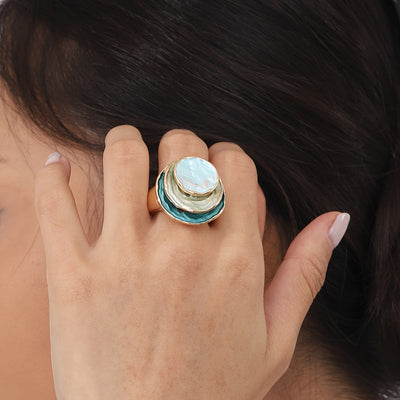 Boho Triple-Layer Ring
