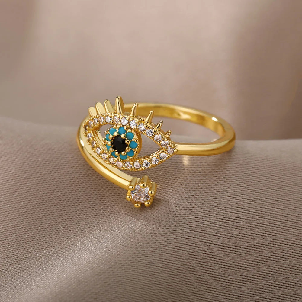 Eloura™ Lucky Blue Eye Ring