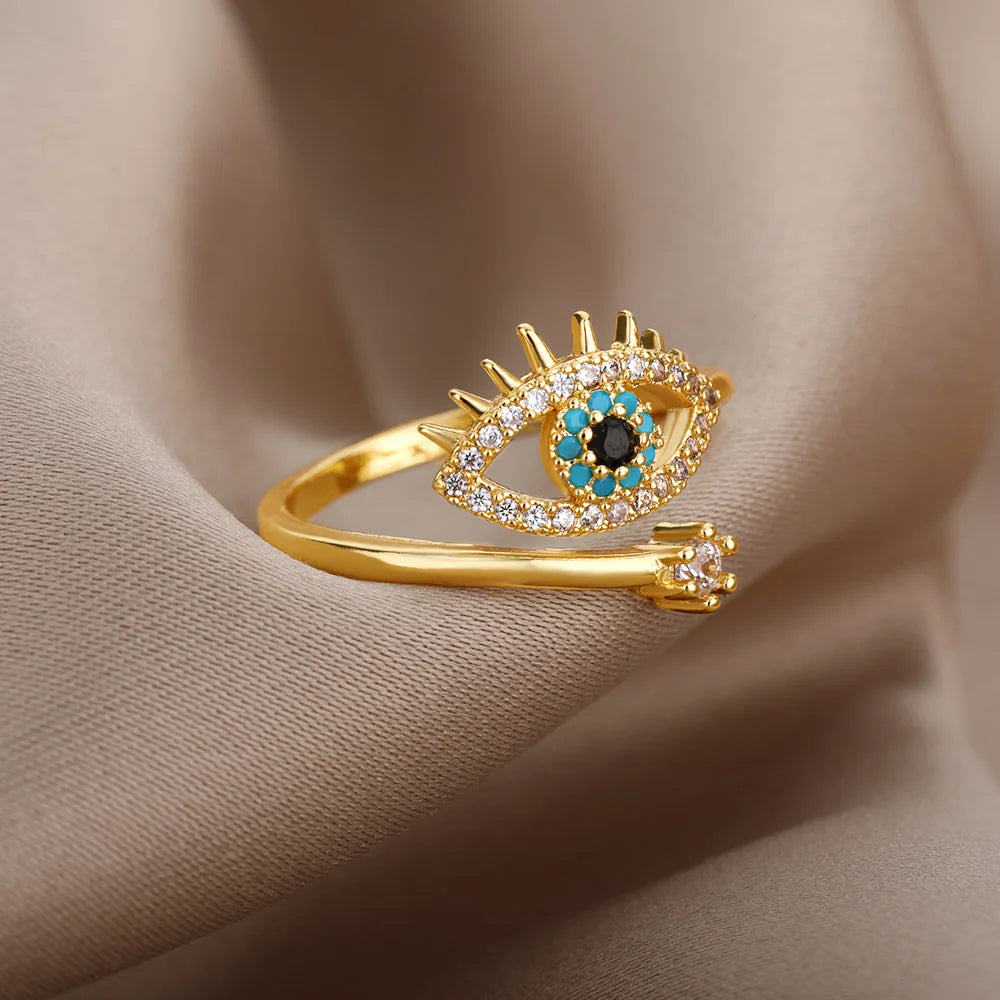 Eloura™ Lucky Blue Eye Ring