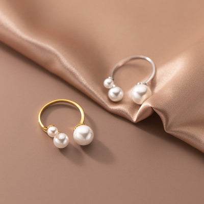 Eloura™ Adjustable Triple Freshwater Pearl Ring