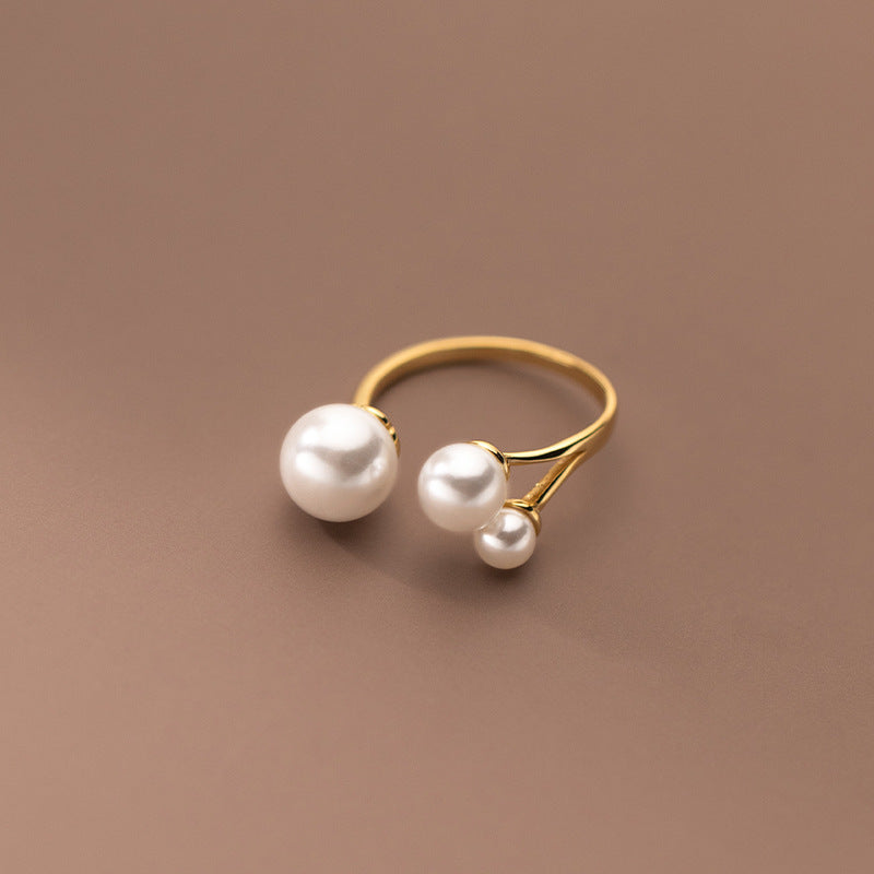 Eloura™ Adjustable Triple Freshwater Pearl Ring