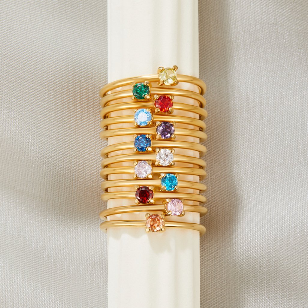 Eloura™ Birthstone Gold Rings