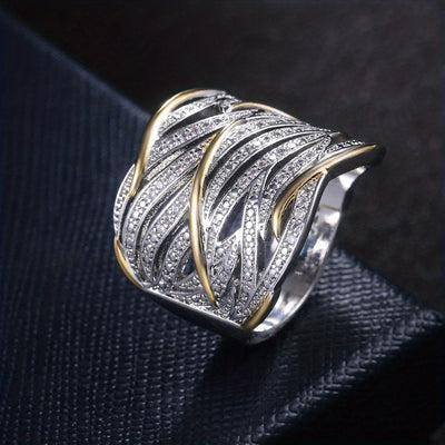 Eloura™ Elegant Multi‑Layer Twisted Ring