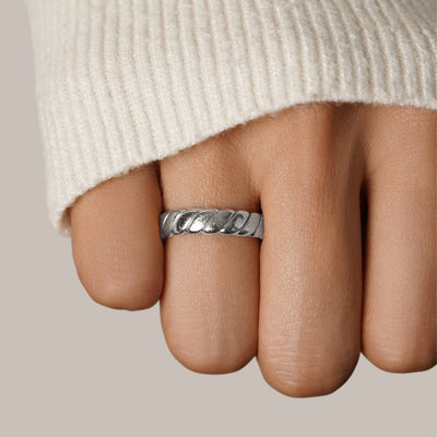 Twisted Infinity Silver Ring