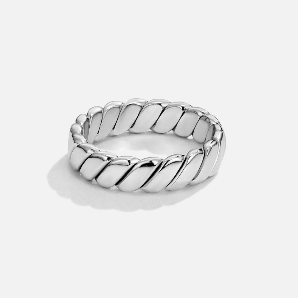 Twisted Infinity Silver Ring