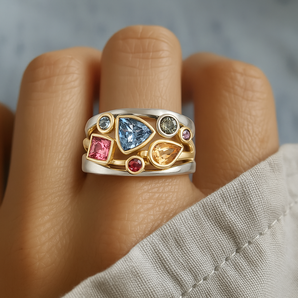 Eloura™ Vintage Colourful Zirconia Ring