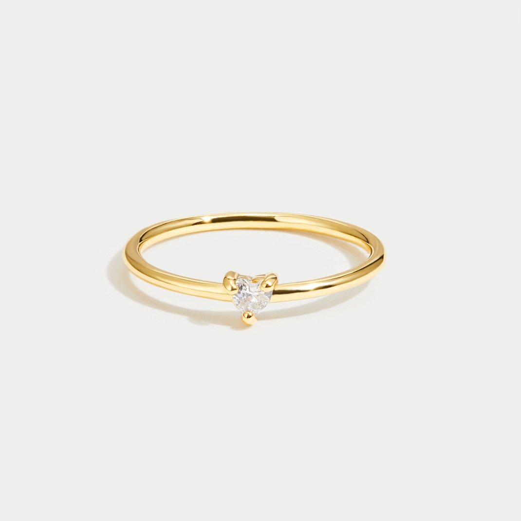 Crystal Heart Ring