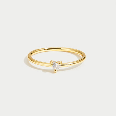 Crystal Heart Ring