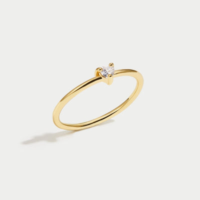 Crystal Heart Ring