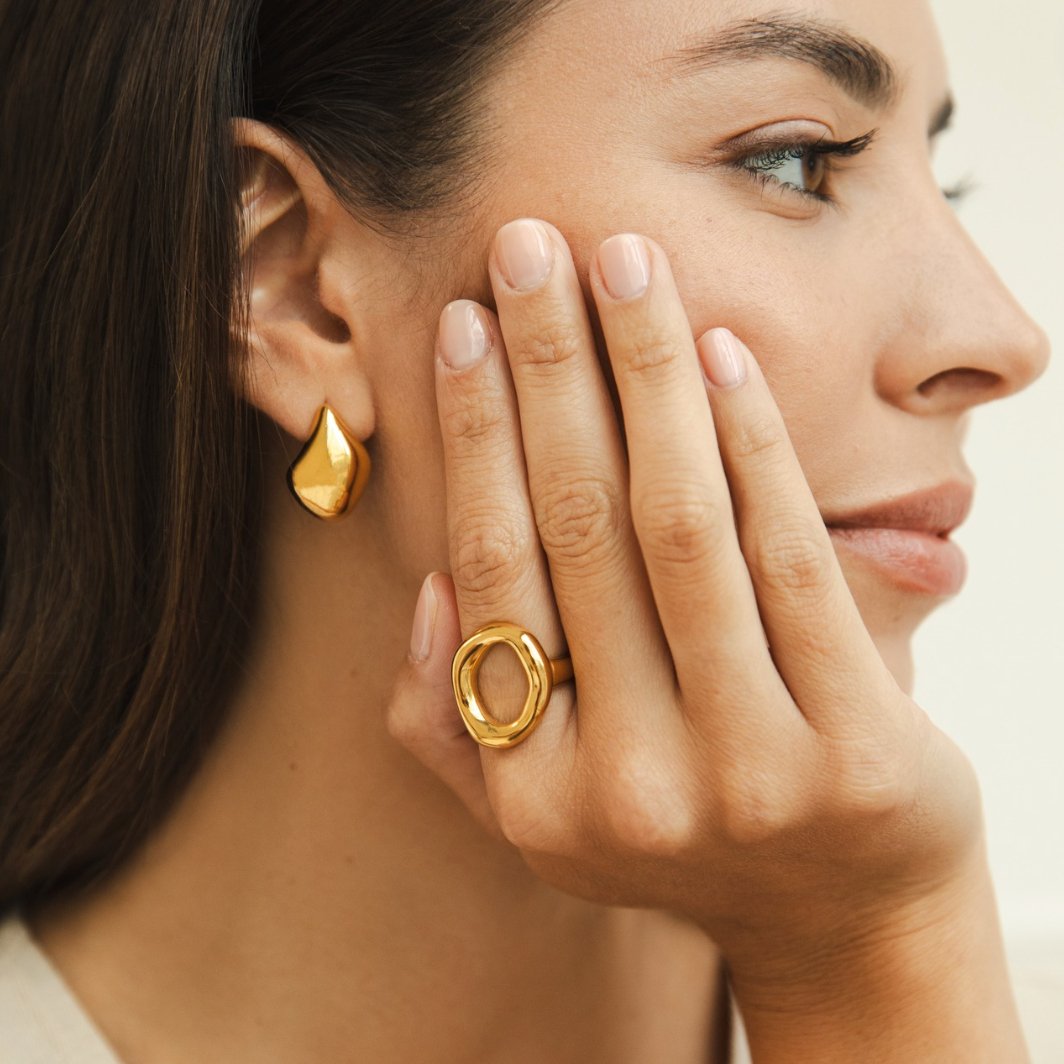 Molten Gold Ring
