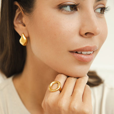 Molten Gold Ring