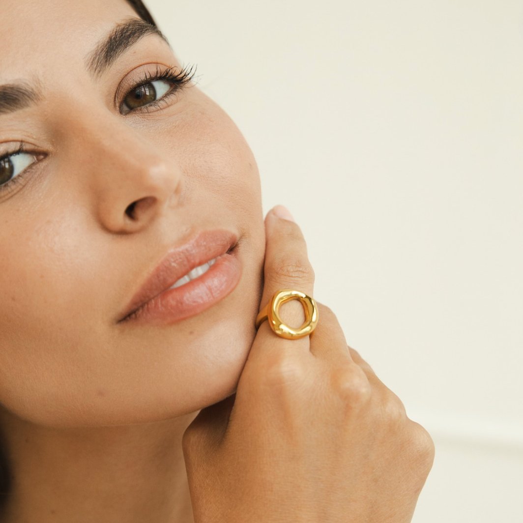 Molten Gold Ring
