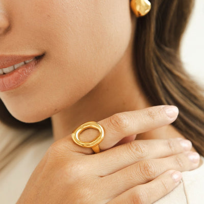 Molten Gold Ring