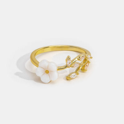 White Flower Ring